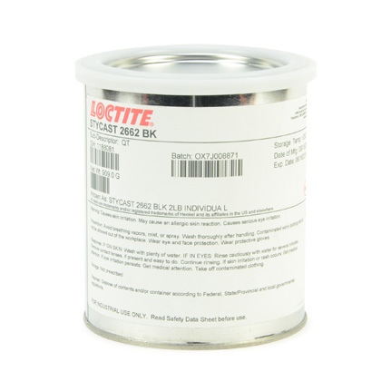 漢高樂(lè )泰STYCAST 2662 高溫環(huán)氧密封劑 黑色 1夸脫 罐裝