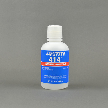 漢高樂(lè )泰 Super Bonder 414 塑料和乙烯基瞬干膠 透明 1磅 瓶裝